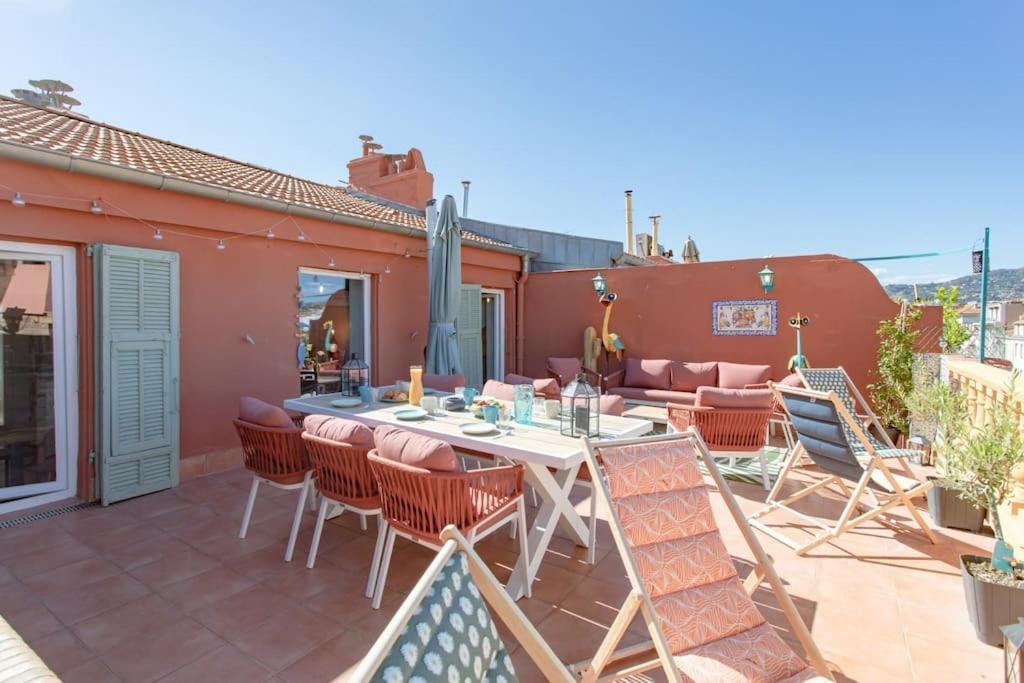 #48 Suite Jean Top Floor Terrace 5Min Walk Sea Ac Nice Bagian luar foto