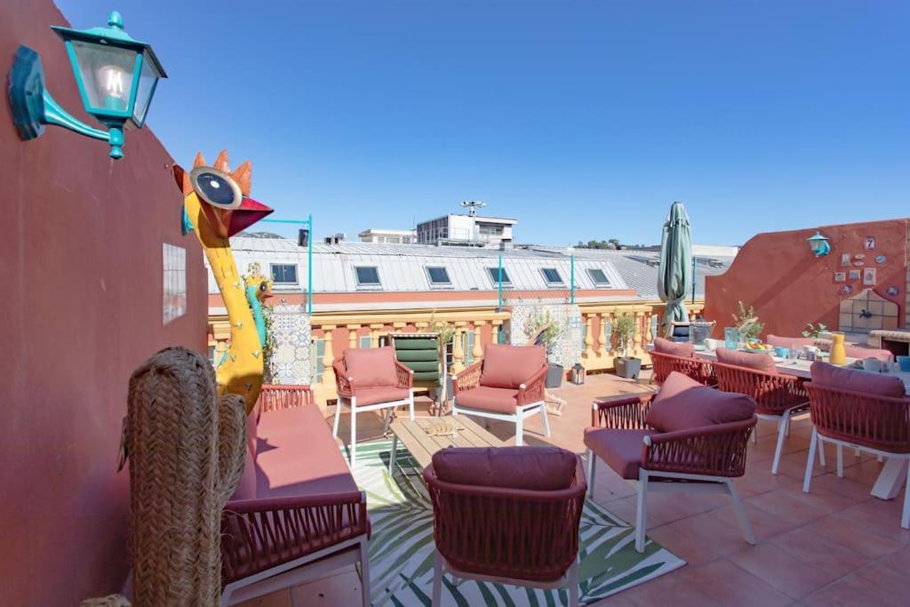 #48 Suite Jean Top Floor Terrace 5Min Walk Sea Ac Nice Bagian luar foto