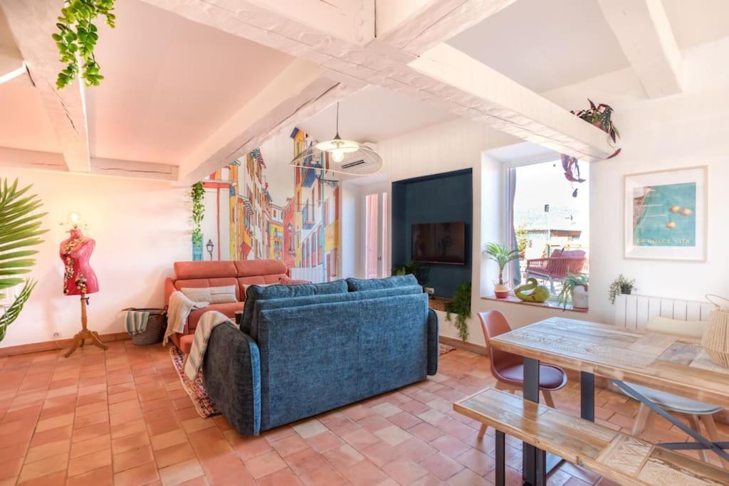 #48 Suite Jean Top Floor Terrace 5Min Walk Sea Ac Nice Bagian luar foto